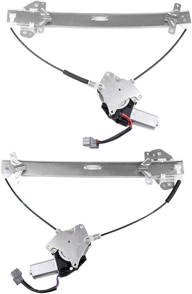 A Set of Power Window Regulator and Motor Assembly fits for 2003-2007 for Honda for Accord 4 Door Sedan Front 741-306 741-307