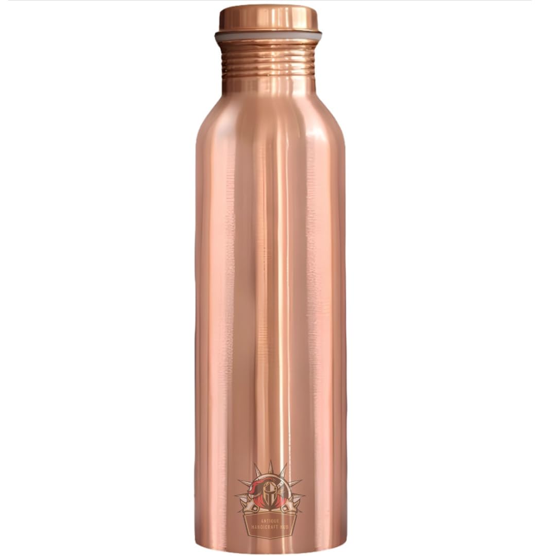 Amazon.com | ANTIQUE HANDICRAFT HUB Pure Copper Water Bottle 32 oz