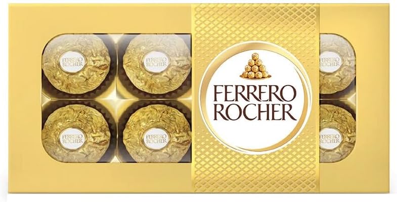 Ferrero Rocher T8,Hazelnut,100 Gm