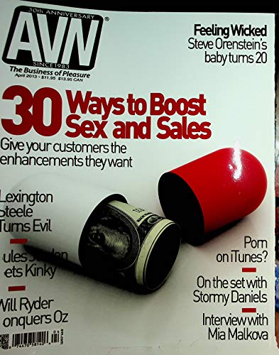 AVN Adult Video News Magazine Boost Sex and Sales / On The Set With Stormy Daniels April 2013