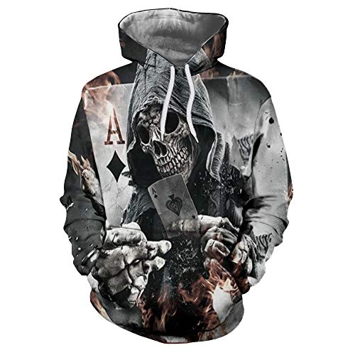 Sweats à capuche 3D pull imprimé drôle avec poches pour ados 4-16 ans