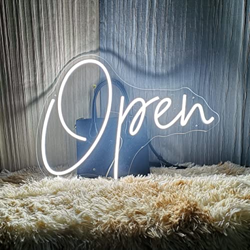 Goolsee Led Open Sign, Neon Open Sign For Business Window, Open Neon Signs Cold White,21.7X15.8 In #TOP1