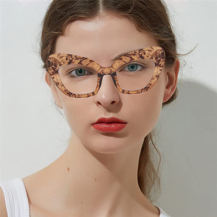 Image of 3 pack Blue Light Blocker Reading Glasses Cat eye Frame Readers Eyeglasses for Women