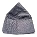 Flat-top Muslim Prayer Cap - Faded Gray Fabric Double-Layered 3-inch Tall Kufi Topi Tupi Head Cover Islamic Namaz Salah Hat (M- 22.5