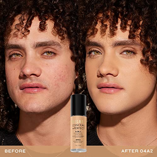 Milani Conceal + Perfect 2-in-1 Foundation + Concealer - Golden Vanilla (1 Fl. Oz.) Cruelty-Free Liquid Foundation - Cover Under-Eye Circles, Blemishes & Skin Discoloration for a Flawless Complexion - Thumbnail 3