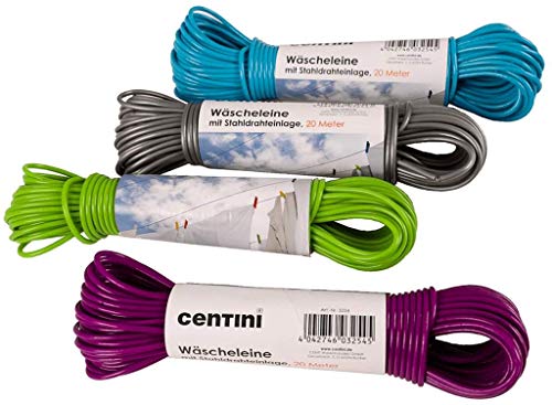 Centi Wäscheleine 20 mtr. mit Stahldrahteinlage 3254
