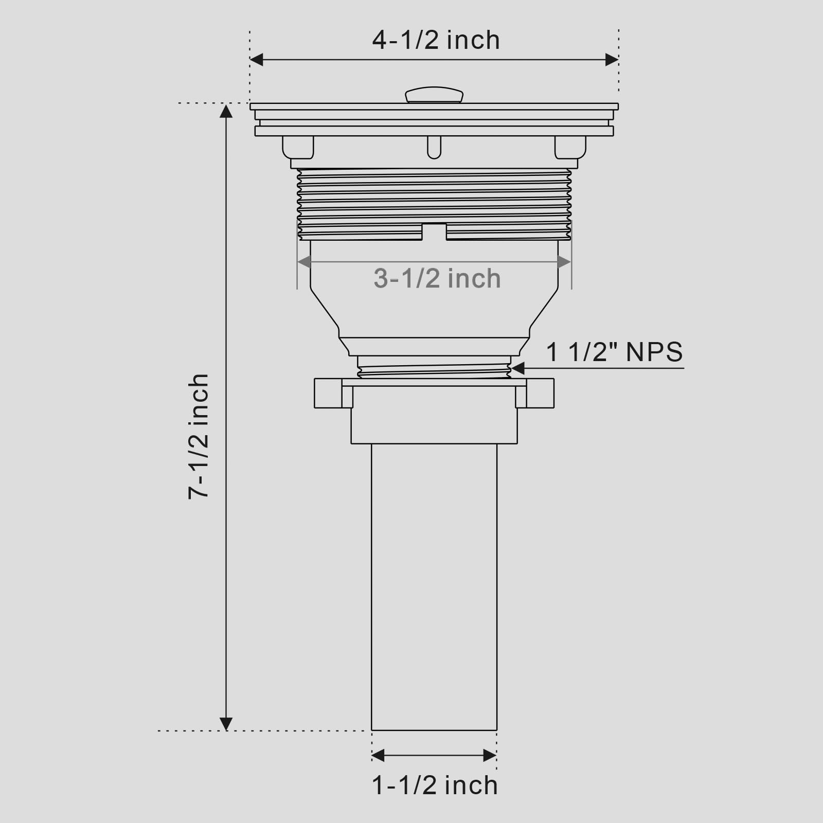Rovogo Desague Fregadero de Cocina de 3 1/2 Pulgadas, Rejilla de Acero Inoxidable, Cesta Profunda Extraíble, Colador Incluido