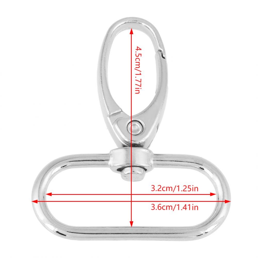 20 Ganci Portachiavi Con Moschettone Girevole - Ideali Per DIY, Borse E Accessori - Foto 4
