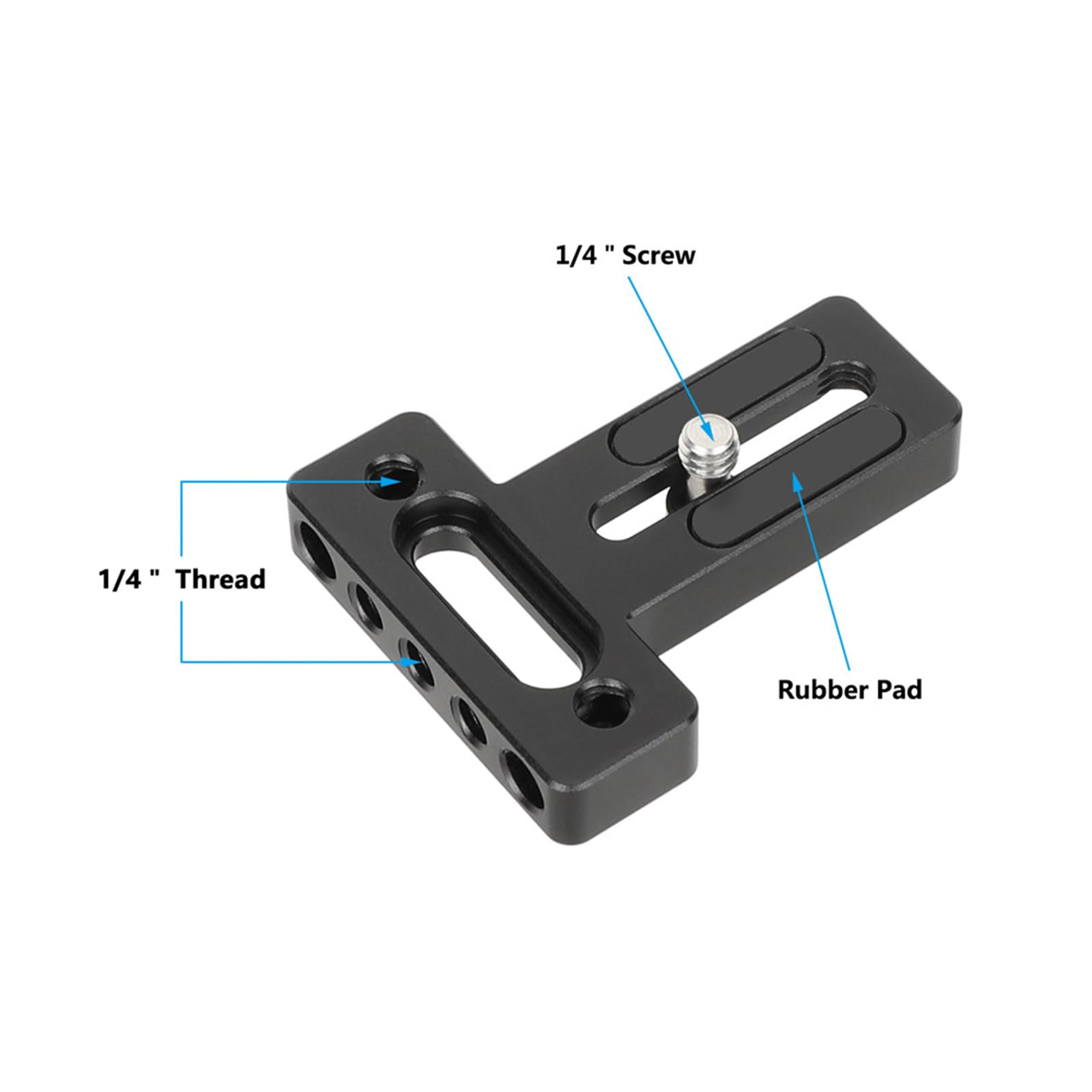 Placa adaptadora profesional para jaula de cámara con tornillo de 0.25