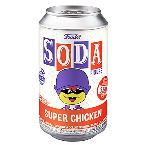 Funko Vinyl SODA, Super Chicken, Glow In the Dark, 1/6 Odds for Rare Chase Variant Collectable Vinyl Figure, Gift Idea - Image 3