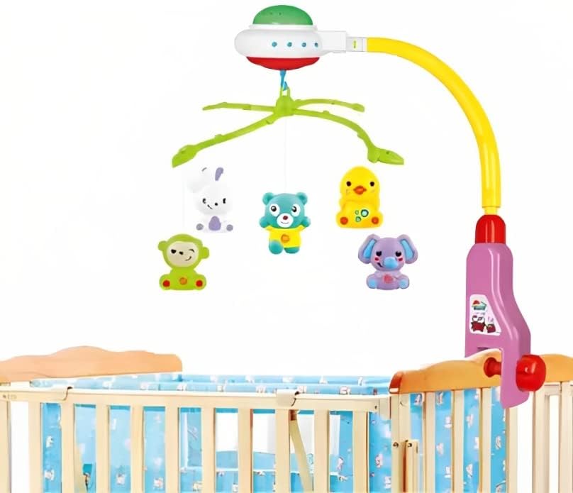 Jongen en Meisje Galaxy Bed Bell Rattle Set for Babies, Power Switch, Lighting, Rotate, Music, Rattle (Multicolor) (B0CZ95S4RH) Amazon Price History, Amazon Price Tracker