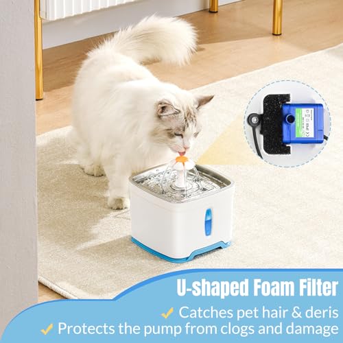 Pack 20 filtros de espuma para fuente de agua para mascotas miniatura 4