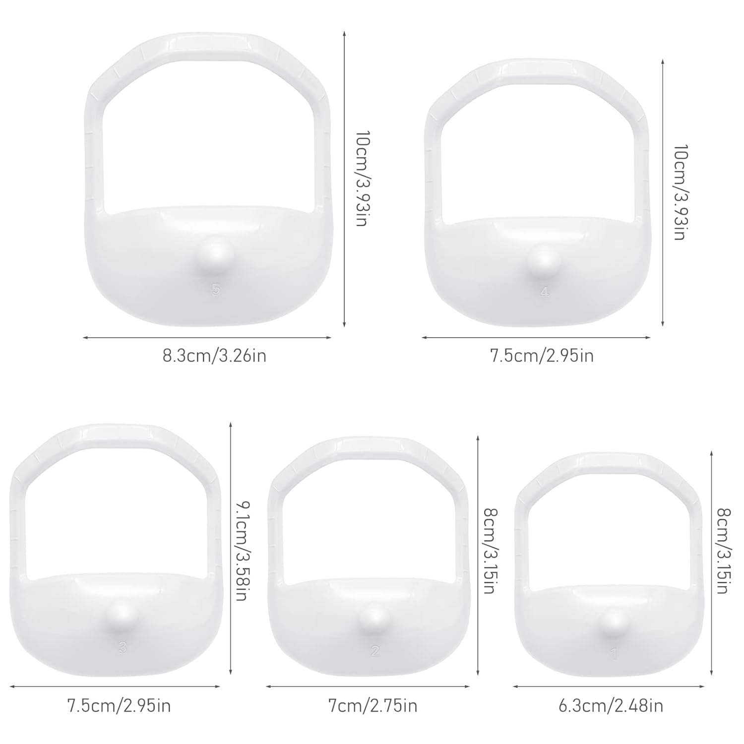 5-teiliges Set Zur Bartformung In Schwarz Und Weiß – Styling-Vorlage Und Anleitung For Die Pflege Von Spitzbart Und Vollbart(White)
