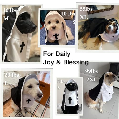 Disfraz de monja para perro o gato 2XL miniatura 5
