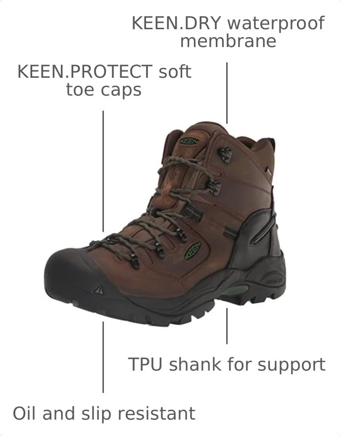Image of KEEN Utility Men's Pittsburg Energy 6 inch Soft Toe Waterproof Industrial Work Boots
