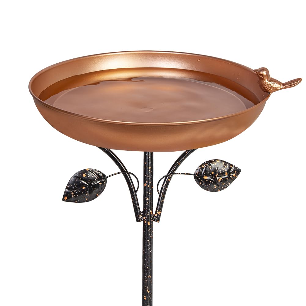 Mangiatoia per Uccelli da Giardino 83CM, Vasca per Uccelli da Esterno Alimentata a Energia Solare con Piedistallo per Fiori e 2 Luci LED, per Giardino | Leroy Merlin