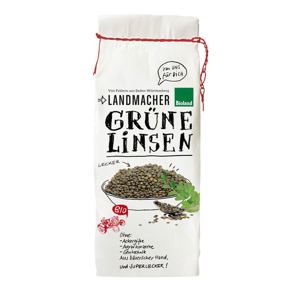 Landmacher Grüne Linsen, 500g (12)