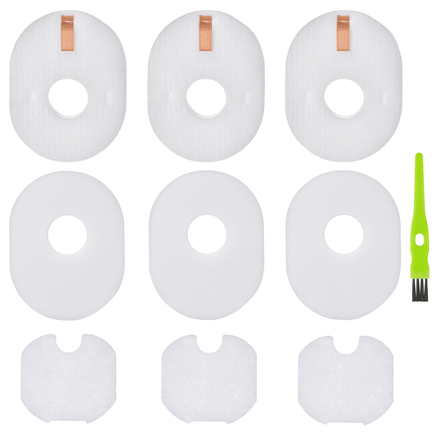 3 Pack HV300 Filter Replacement for Shark Rocket HV301 HV302 HV305 HV292 UV450 CS100 HV310 HV308 HV307Q QS301 Ultralight Corded Stick Vacuum, 3 Foam &Felt & 3 Post Filters, Part #XFFV300