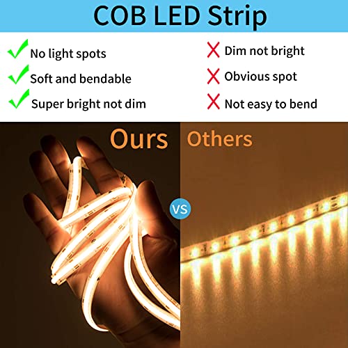 Tira LED COB regulable blanco cálido-frío 5m 24V miniatura 2