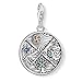 Thomas Sabo Damen Charm-Anhänger 4 Elemente Erde Wasser Luft Feuer Charm Club 925 Sterling Silber 1814-945-7