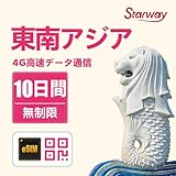 東南アジアeSIMカード、10日間データ無制限、シンガポール、マレーシア、タイ、インドネシア向けプリペイドeSIM、4G高速データ無制限ネットワーク、簡単アクティベーション、ホットスポットサポート、グローバルトラベルeSIM