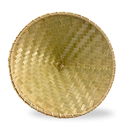 PANWA Traditional Sticky Rice Cooking Steamer Basket Wicker Lid Handcrafted “Universal Fit for all Large” Wing and Round Baskets - Image 4