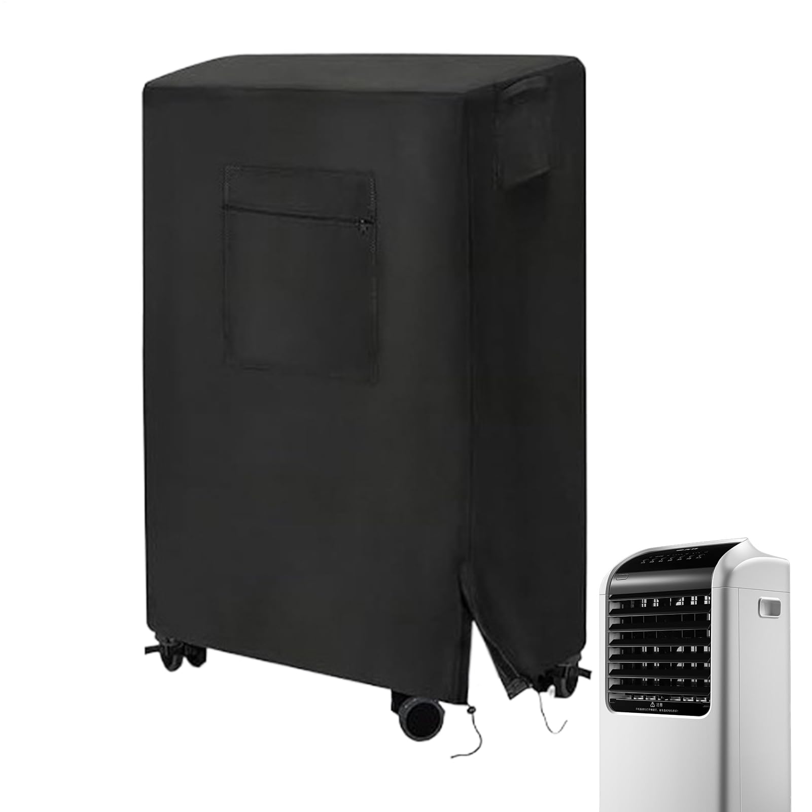 Almacenamiento para exteriores de enfriador evaporativo con funda de verano