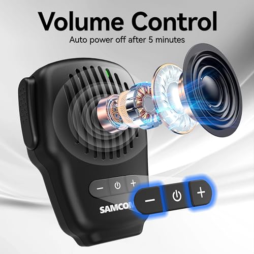 Image of SAMCOM Wireless Bluetooth Walkie Talkie Mic with 2 Pin Dongle | Cordless,10-Hour Battery, IP67-rated Waterproof, Clear Sound, Solid Build, Hands-free,Easy Pairing for FPCN30A FPCN10A Radios