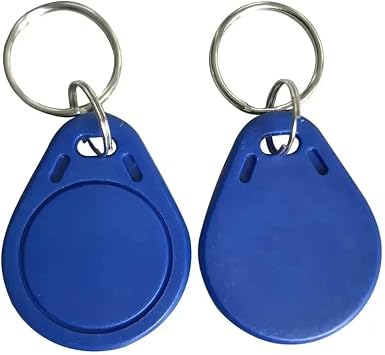 13.56MHZ NFC DES Fire EV3 2K/4K/8K Key Tag keyfob Blue (100 Pack) (Des Fire EV3 2K)