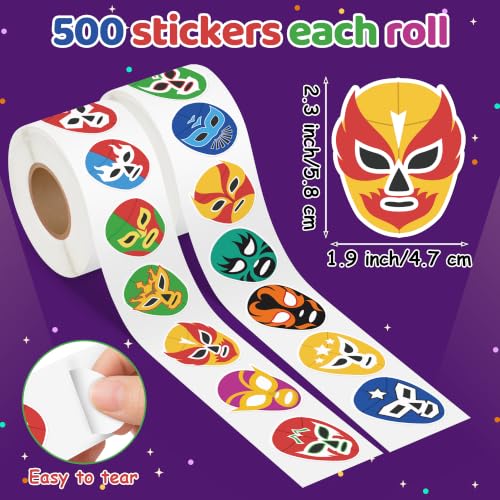 Image of Lucha Libre Mask Sticker Mexican Wrestling Vinyl Decals