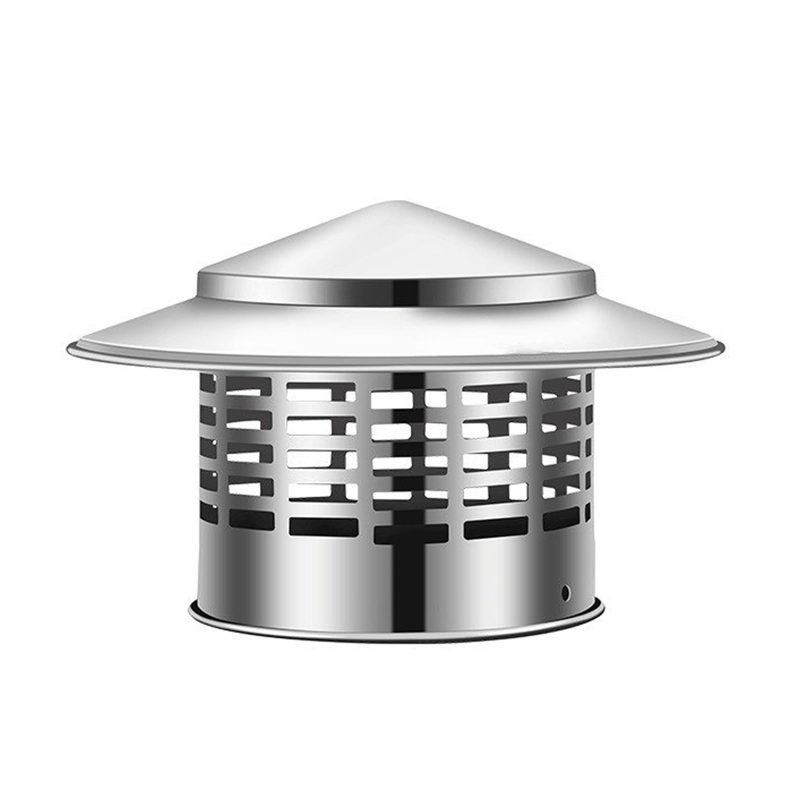 Estrattore d'Aria Esterno in Acciaio Inox 304 Comignolo per Camino Tetto Terminale di Ventilazione Canna Fumaria Canale(200mm/7.9in)