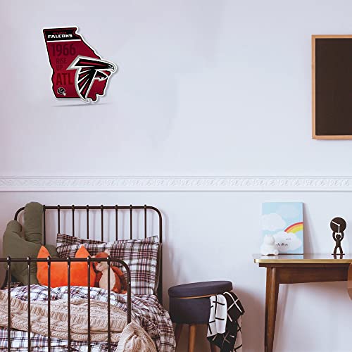 Image of Rico Industries NFL Football State Shape Shape Cut Pennant - Home and Living Room Decor - Soft Felt EZ to Hang