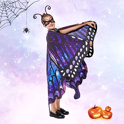 Disfraz de Mariposa Halloween para Niñas con Capa y Antena miniatura 4