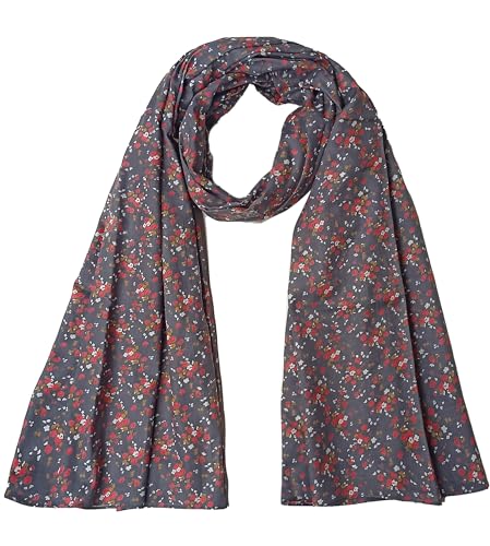 Women's Scarf/Stole Soft 100% Cotton Printed Fashion Wrap - Neck Covering Dust Protection, 100 x 180 cm - Summer Accessory