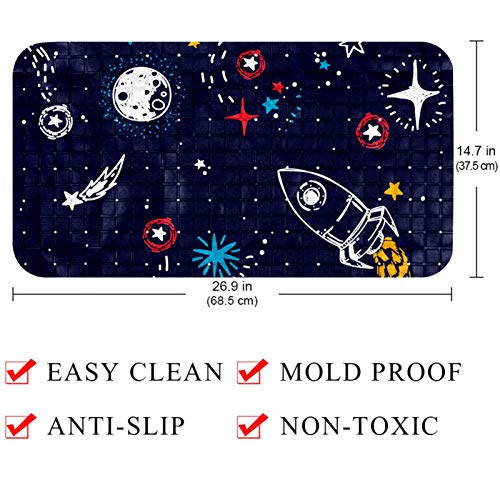 Tapis de bain antidérapant bébé à ventouses et drainage optimal pour enfants