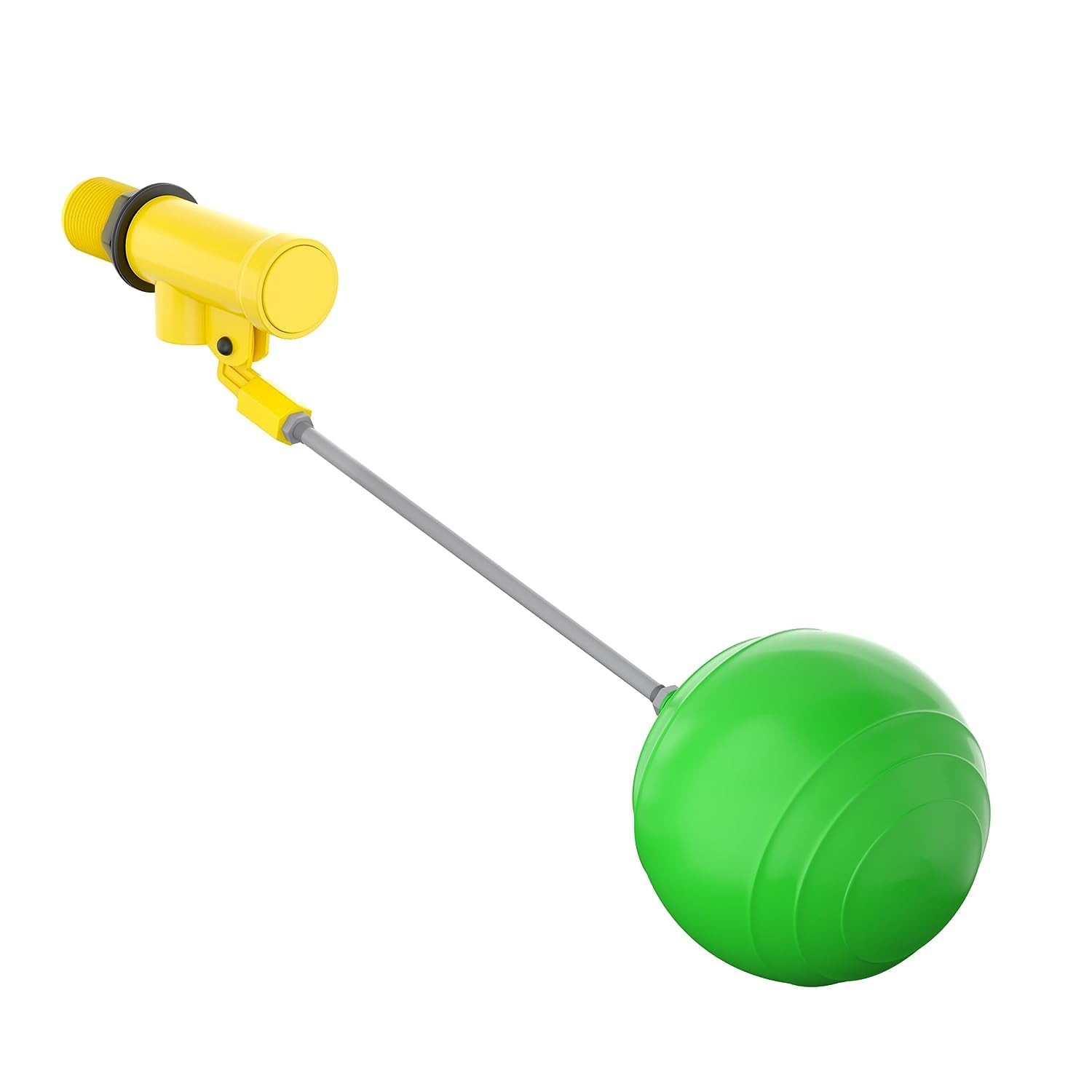 Monica Polymers P.T.M.T Ball Cock Set with Aluminum Rod and Ball, Durable Water Float Ballcock Valve for Flush Tank, Toilet Accessory for Home (Green) (15 mm)