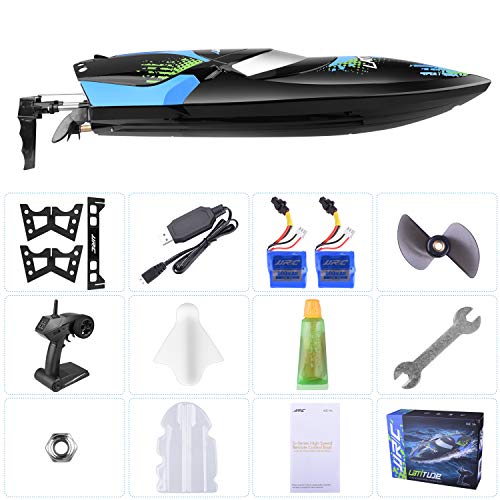 Remote Control RC Boat for Pools and Lakes, Kuman 25km/h High Speed Racing RC Boats for Kids and Adults - Thumbnail 7
