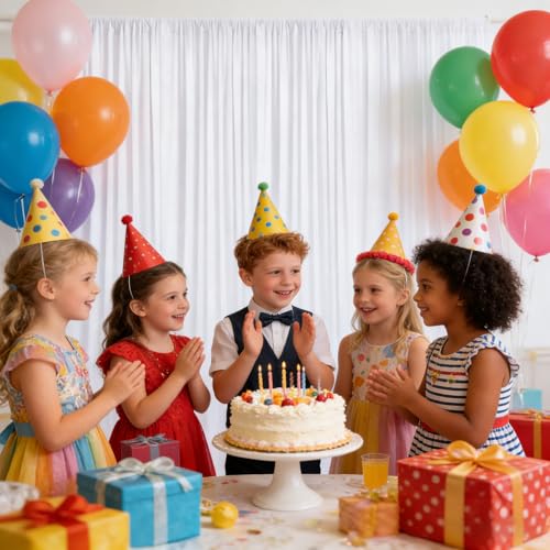 Image of 10ft x 10ft White Backdrop Curtains for Parties, Polyester Fabric Backdrop Drapes with Rod Pockets for Weddings, Birthday, Halloween, Photography, Christmas Party Background Curtain, 2 Panels