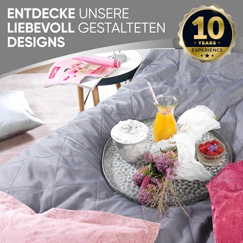 MALIKA® Tagesdecke 220x240 für Betten Überwurfdecke Bettüberwurf Tagesdecke Bett Sofaüberwurf, Größe:220x240 cm, Designe:Design 5