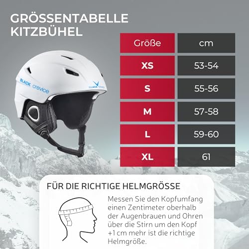 Black Crevice Skihelm Kitzbühel I Ski-Helm in sportlichem Design I Skihelm Herren & Damen I Skihelm...