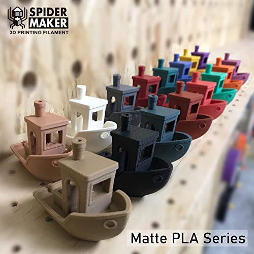 Image of SpiderMaker 3D Premium Matte PLA Filament (PLA+) - Matte Finish with Incredible Vibrant Colors - 1.75 mm PLA, 700g (Clay)