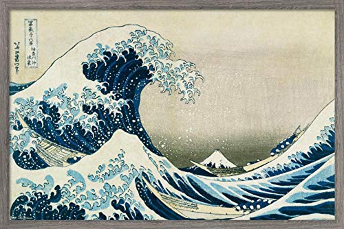 Poster mural Wave encadré 37x56cm pour habiller un mur vide facilement