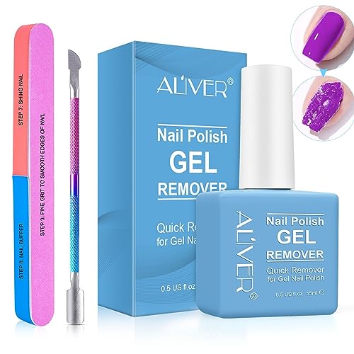 VCTSOF Quitaesmaltes (15ML), Removedor Esmalte Permanente, Quita Esmalte Semipermanentes Para UñAs, Quitaesmalte De Gel Para UñAs, Se Quita En 3-6 Minutos, No DañA Las UñAs