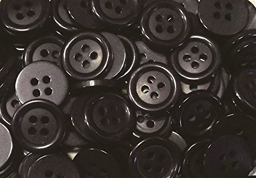 Großhandel für Schneiderbedarf K. Gröger 10 Hosenknöpfe 15 mm schwarz