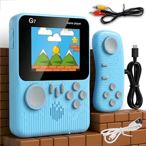 Image of VikriDA G7 Retro 3.5-Inch LCD Color Screen Handheld Game with Gamepad Support Console Mini Ultra-Thin 666 Built-in Games Player Gift for Kids - Multicolor