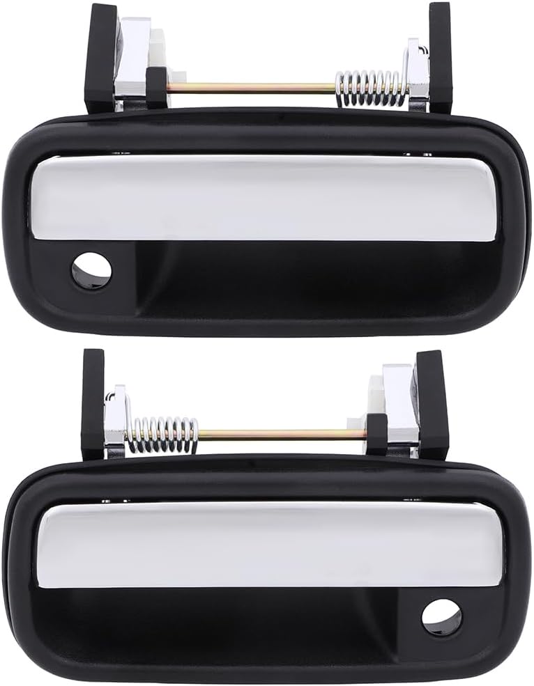 OCPTY Door Handles Chrome Exterior Front Driver Passenger Side Replacement fit 1989-1995 4Runner Outside Door Handles(2pcs)