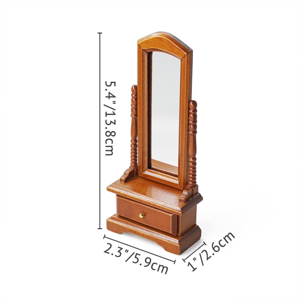 Brouette Miniature Melody Jane Accessoire Maison De Poupée Melody Jane – Brouette Miniature En Bois, Cadre Photo Noyer – Échelle 1:12