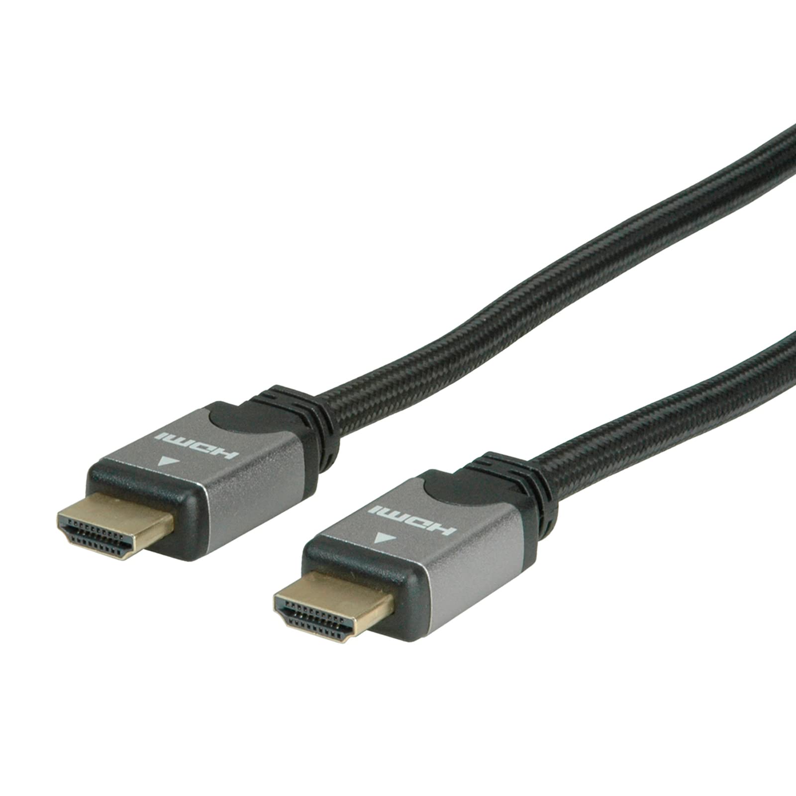 ROLINE HDMI High Speed Cable with Ethernet ST-ST Black/Silver 3 m, black, silver, 3m - Image 3