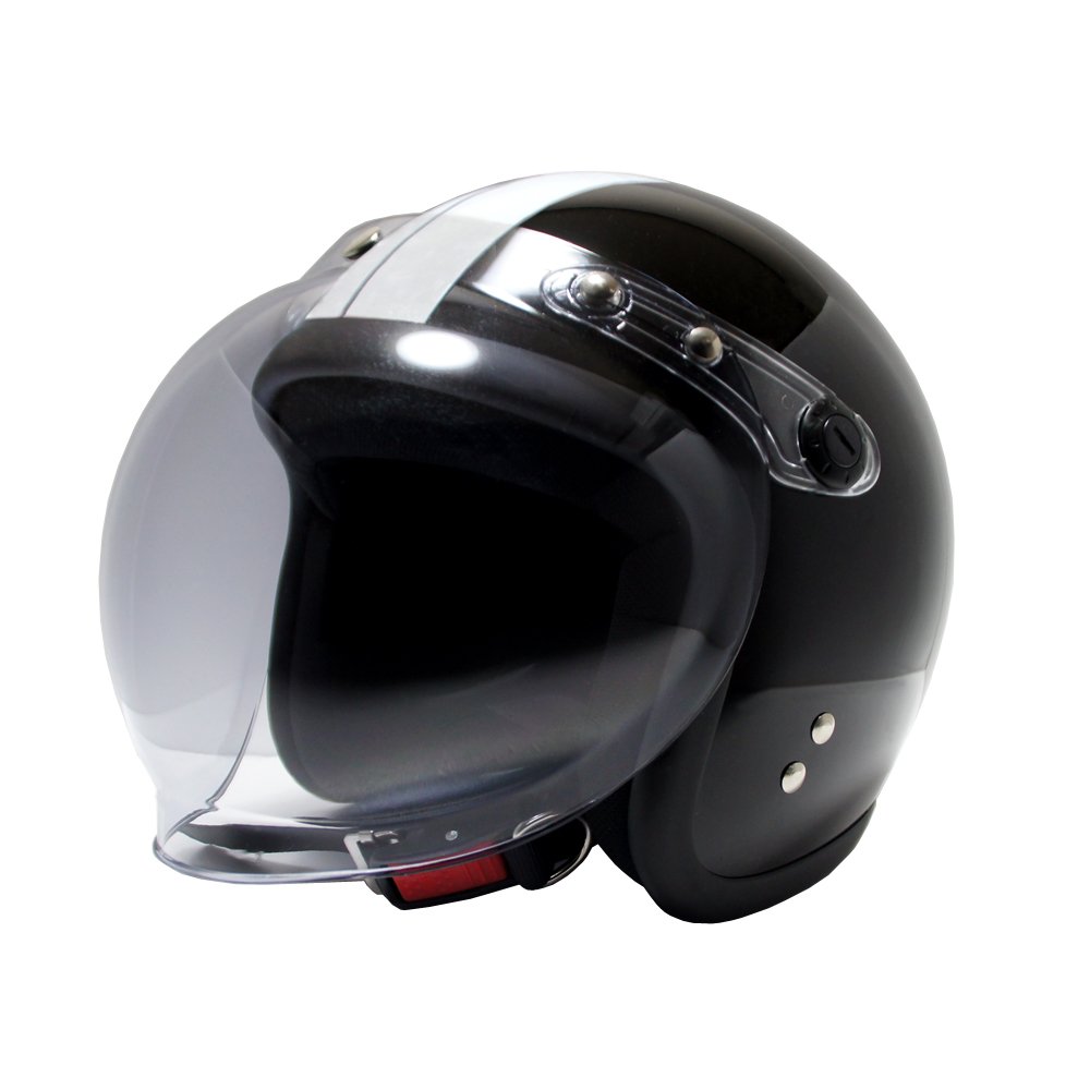 Amazon.co.jp: [ビーアンドビー] バイク用 ジェットヘルメット
