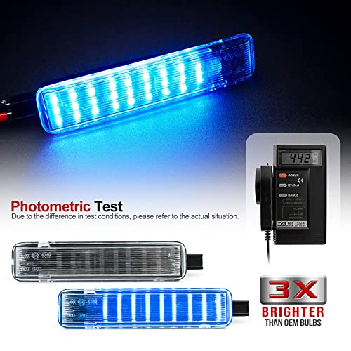 Lámparas LED para Puerta Interior Azul 2 Piezas miniatura 4